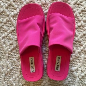 Steve Madden Women's Pink Slide Sandals